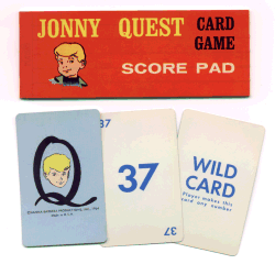 Jonny Quest card game pieces