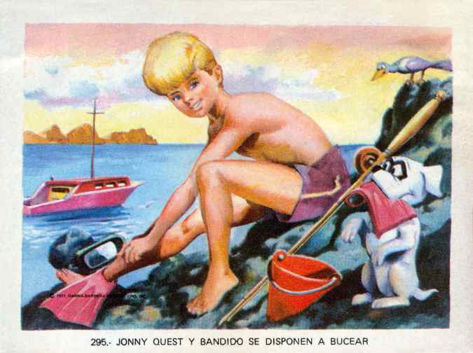 295 - Jonny Quest y Bandido se disponen a bucear