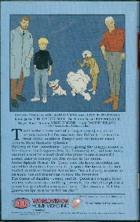 Back cover of Jonny Quest video V1083