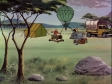 camp on an African plain