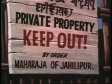 Jahilipur mine signage