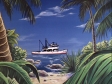 off the coast of an unnamed island